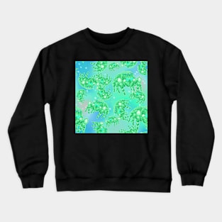 Pale Green Rainbow Space Spider (Bold Jumper) All Over Print Crewneck Sweatshirt